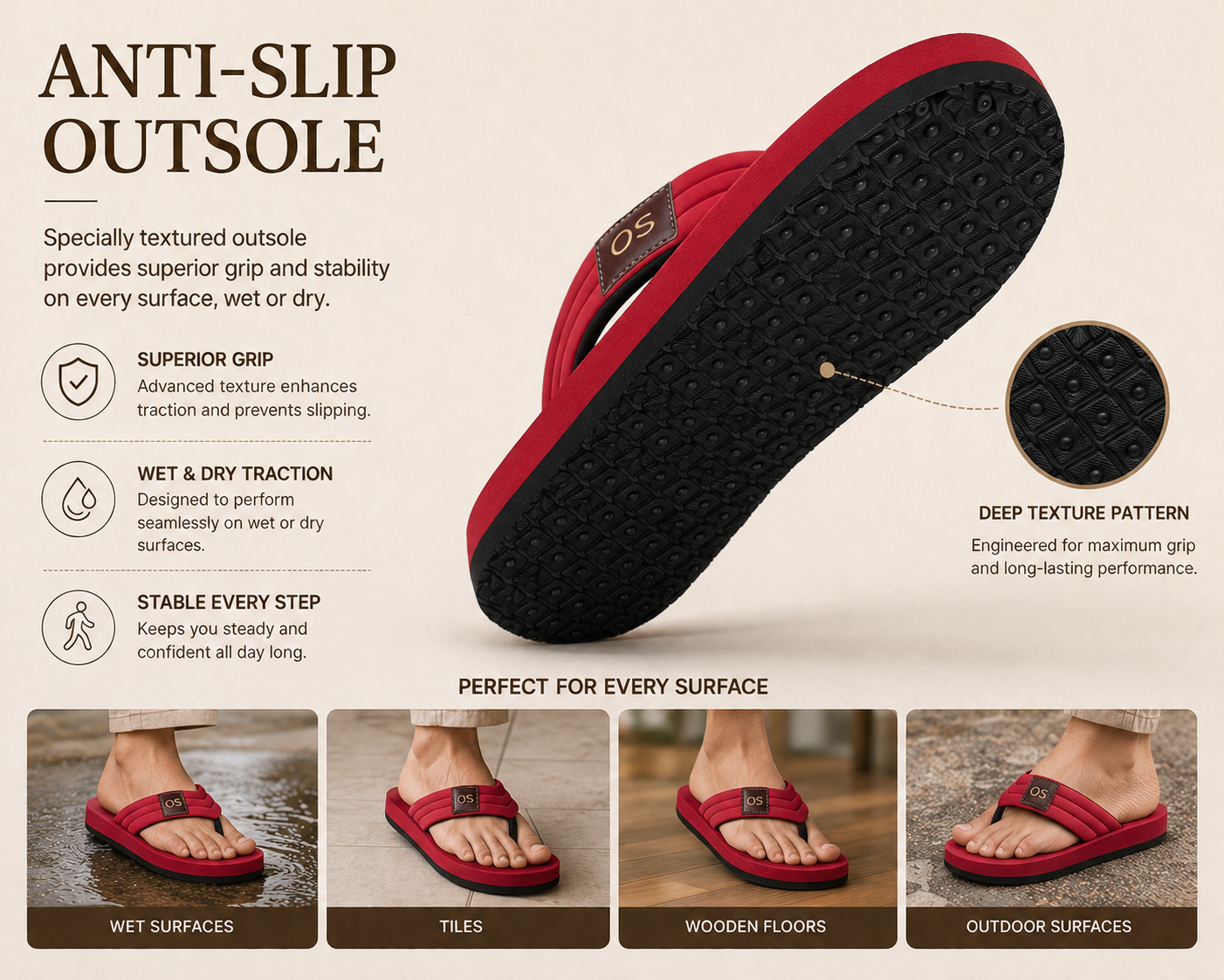Comfort That Moves With You. Red