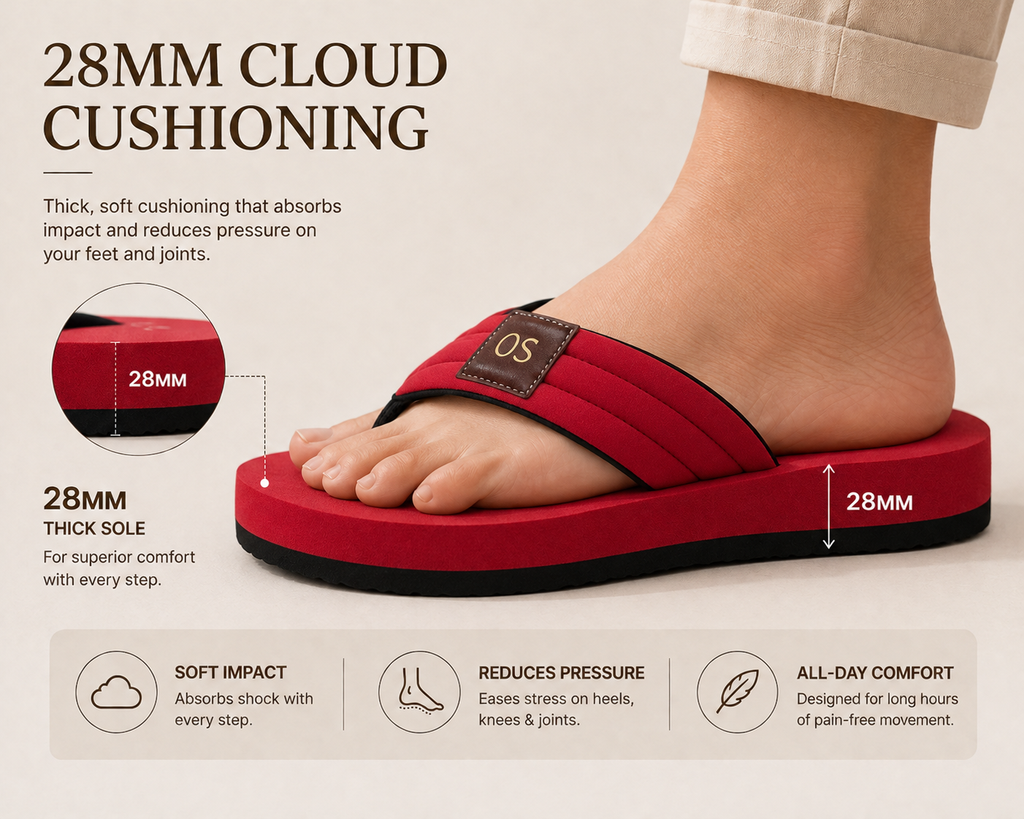 Comfort That Moves With You. Red