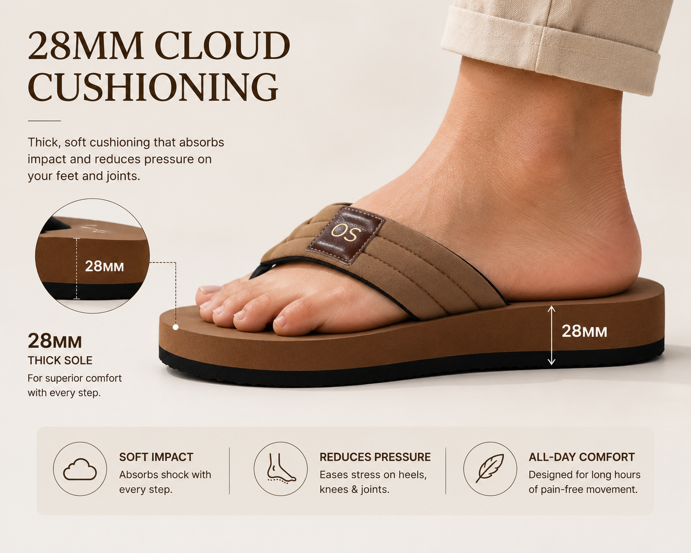 Comfort That Moves With You Brown