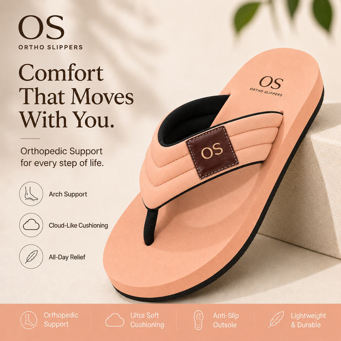 Comfort That Moves With You. Peach