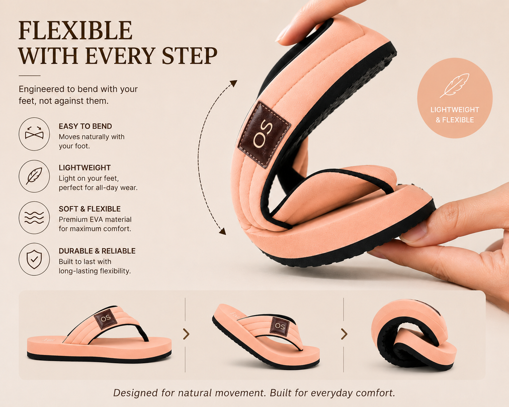 Comfort That Moves With You. Peach
