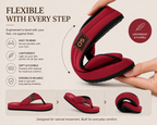 Comfort That Moves With You. Red